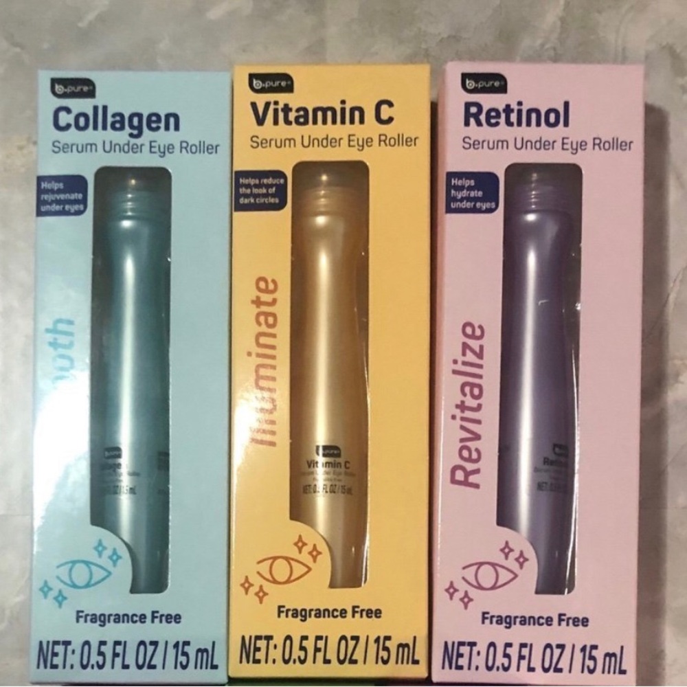 B•Pure Under Eye Serums Collagen, Retinol & Vit C BPure B Pure (Set of 3).